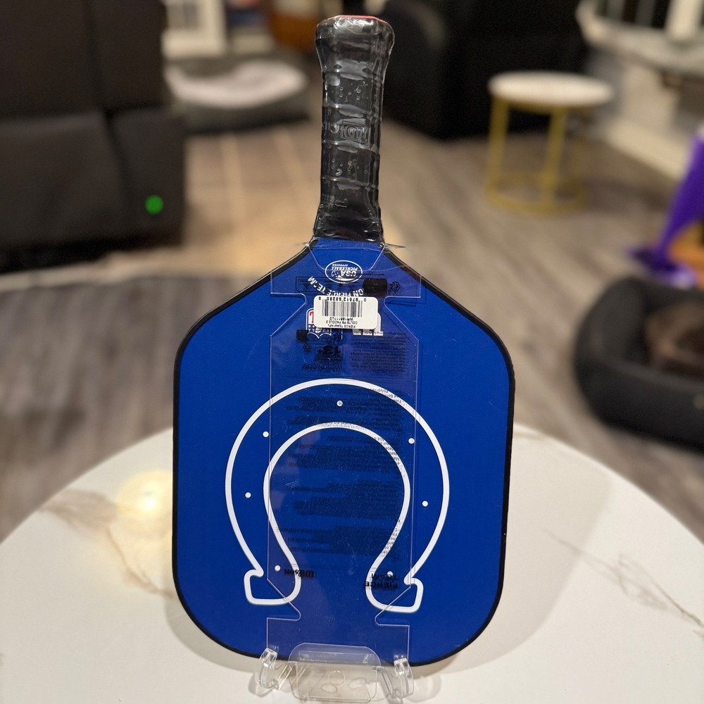 Wilson Fierce Team NFL Indianapolis Colts Pickleball Paddle Blue WR185111U2
